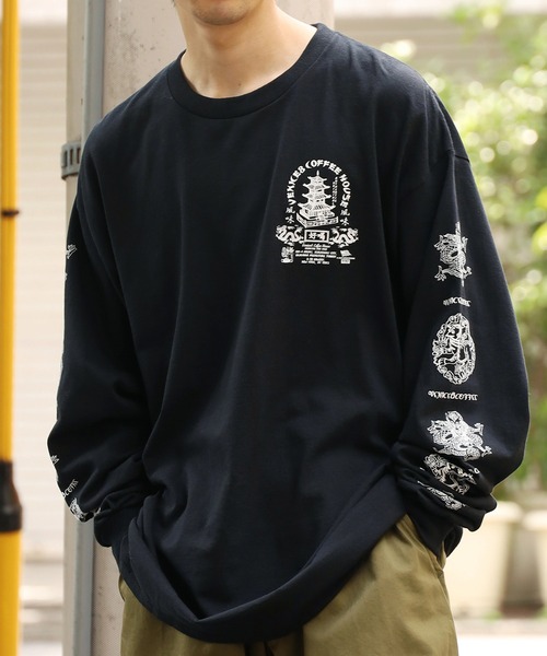 ROOPTOKYO（ループトウキョウ）の「VENICE8 COFFEE HOUSE/ベニス8コーヒーハウス Souvenir China Cook L/S Tee ロングスリーブT 長袖Tシャツ バックプリント（Tシャツ/カットソー・メンズ・オレンジ/ブラック/ホワイト・L/XL/M）」の7枚目の写真
