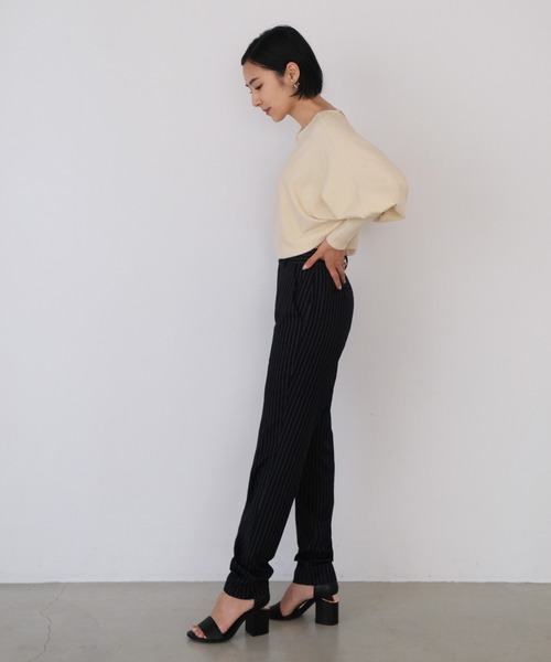 AKTE（アクテ）の「シガレットパンツ（その他パンツ・レディース・ブラック/ストライプ・1/2）」の13枚目の写真