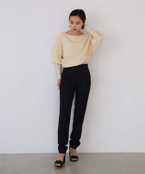 AKTE（アクテ）の「シガレットパンツ（その他パンツ・レディース・ブラック/ストライプ・1/2）」の18枚目の写真