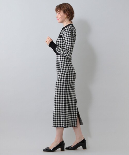 デイシー　ワンピース デイジージャガードニットワンピース(ブラック) - seventen