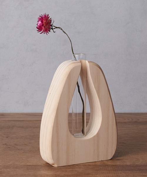 BIRTHDAY BAR（バースデイバー）の「welms. Wooden Vase C 花瓶 ウッドベース（フラワーベース・レディース・ベージュ・フリー）」の3枚目の写真