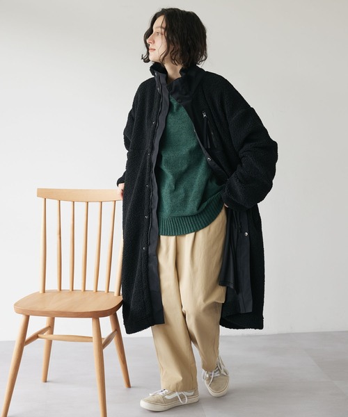 CRAFT STANDARD BOUTIQUE（クラフトスタンダードブティック）の「ボアコート　＊◆（その他アウター・メンズ・アイボリー/モカ/ブラック・M/L）」の2枚目の写真