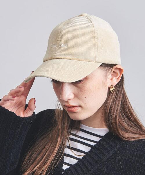 UNITED ARROWS(ユナイテッドアローズ)の「EMB コーデュロイ キャップ(キャップ・レディース・ブラック/ダークブラウン/ベージュ・FREE)」の3枚目の写真
