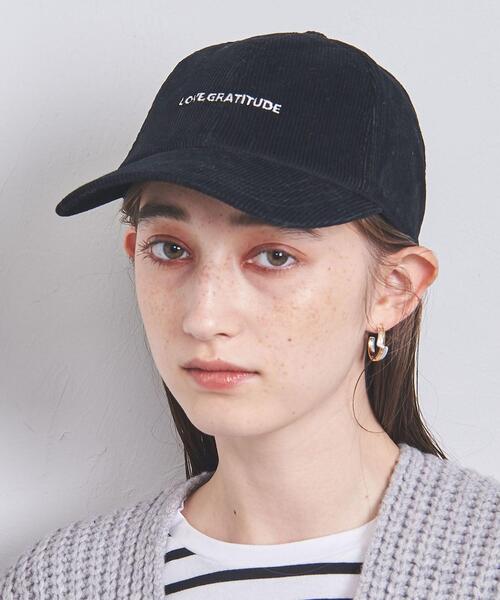 UNITED ARROWS(ユナイテッドアローズ)の「EMB コーデュロイ キャップ(キャップ・レディース・ブラック/ダークブラウン/ベージュ・FREE)」の20枚目の写真