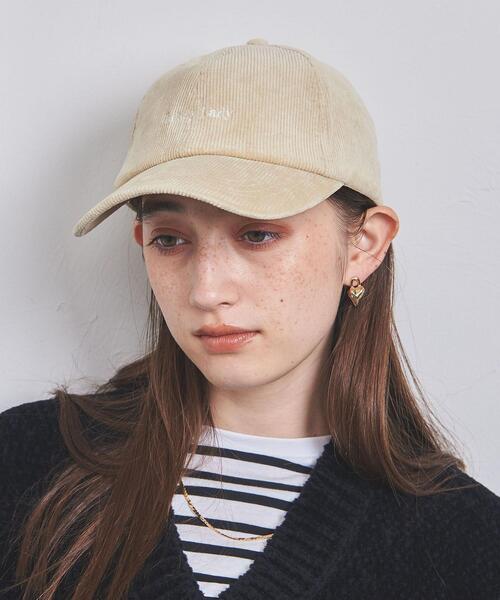 UNITED ARROWS(ユナイテッドアローズ)の「EMB コーデュロイ キャップ(キャップ・レディース・ブラック/ダークブラウン/ベージュ・FREE)」の21枚目の写真