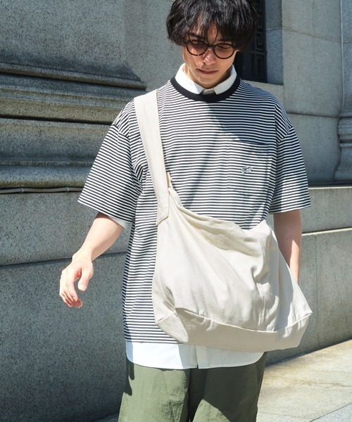   JEANS★MONO LOGO キャンバス★ブラック系 セール】ビックキャンバスショルダーバッグ（ショルダーバッグ