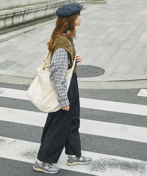 ビックキャンバスショルダーバッグ MONO-MART LADY'S│MONO-MART