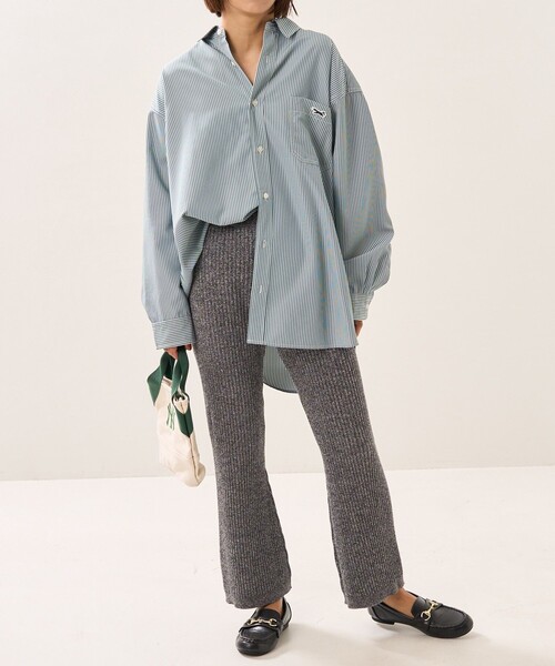 FREAK'S STORE(フリークスストア)の「杢リブニットパンツ(その他パンツ・レディース・チャコールグレー/ブラック/レッド/グリーン・フリ-)」の8枚目の写真