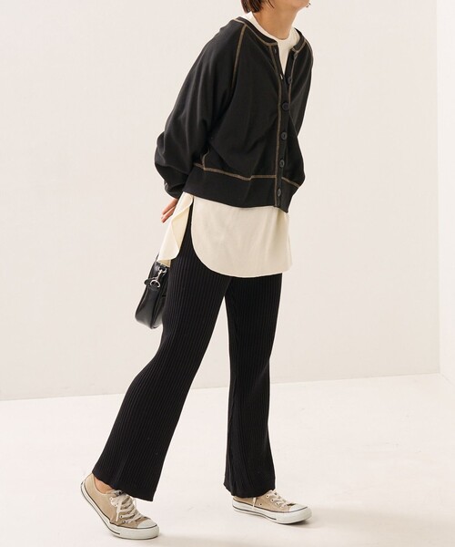 FREAK'S STORE(フリークスストア)の「杢リブニットパンツ(その他パンツ・レディース・チャコールグレー/ブラック/レッド/グリーン・フリ-)」の16枚目の写真