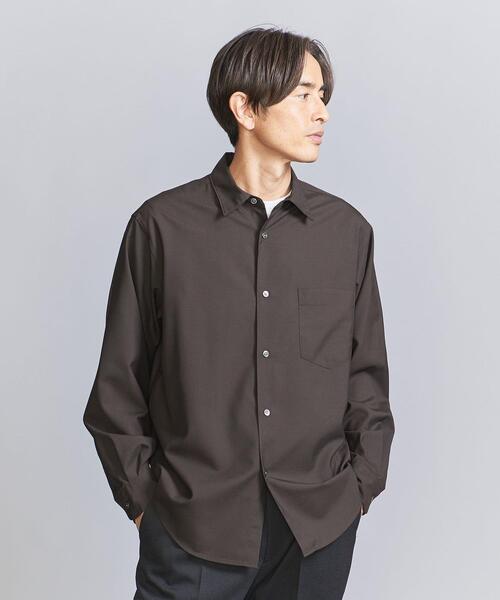 BEAUTY&YOUTH UNITED ARROWS(ビューティーアンドユースユナイテッドアローズ)の「クリア T/W レギュラーフォルム テーパード シャツ(シャツ/ブラウス・メンズ・ダークブラウン/ナチュラル/コバルトブルー/ネイビー・XL/M/L/S)」の8枚目の写真