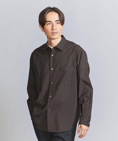 BEAUTY&YOUTH UNITED ARROWS(ビューティーアンドユースユナイテッドアローズ)の「クリア T/W レギュラーフォルム テーパード シャツ(シャツ/ブラウス・メンズ・ダークブラウン/ナチュラル/コバルトブルー/ネイビー・XL/M/L/S)」の9枚目の写真