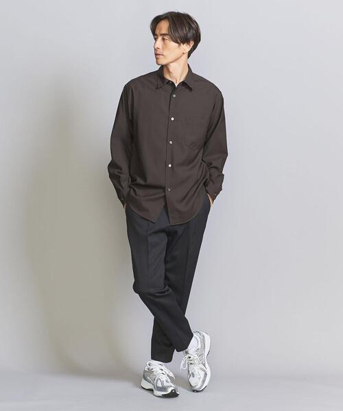 BEAUTY&YOUTH UNITED ARROWS(ビューティーアンドユースユナイテッドアローズ)の「クリア T/W レギュラーフォルム テーパード シャツ(シャツ/ブラウス・メンズ・ダークブラウン/ナチュラル/コバルトブルー/ネイビー・XL/M/L/S)」の11枚目の写真