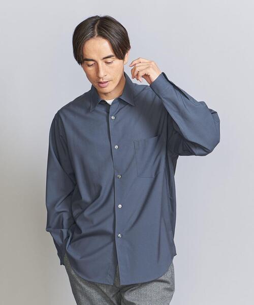 BEAUTY&YOUTH UNITED ARROWS(ビューティーアンドユースユナイテッドアローズ)の「クリア T/W レギュラーフォルム テーパード シャツ(シャツ/ブラウス・メンズ・ダークブラウン/ナチュラル/コバルトブルー/ネイビー・XL/M/L/S)」の12枚目の写真