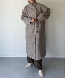 y/m by misato | フェイクウールスタンドカラーコート(その他アウター)