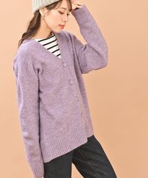 Vネックニットカーディガン