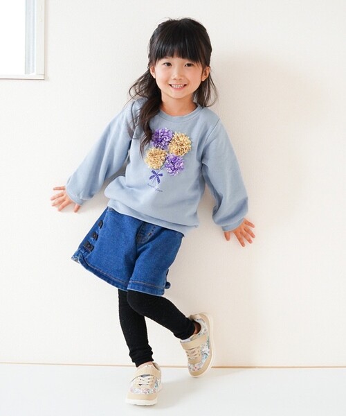 SHOO・LA・RUE(シューラルー)の「◆【速乾】GIRL 裏起毛花びらスウェット(スウェット・キッズ・ベビーピンク/ライトブルー・12/09/11/10)」の17枚目の写真