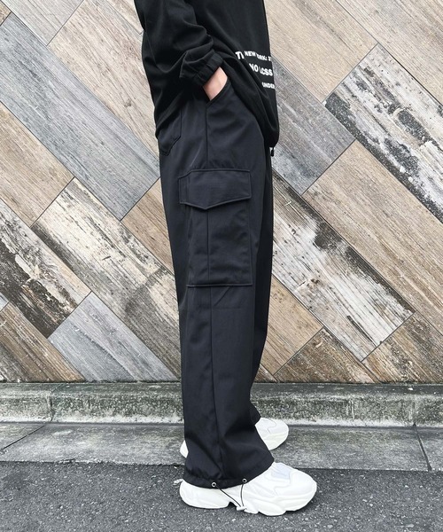 Figments(フィグメンツ)の「ナイロンカーゴパンツ(カーゴパンツ・レディース・ブラック/カーキ・FREE)」の16枚目の写真
