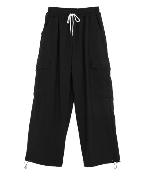 Figments(フィグメンツ)の「ナイロンカーゴパンツ(カーゴパンツ・レディース・ブラック/カーキ・FREE)」の13枚目の写真