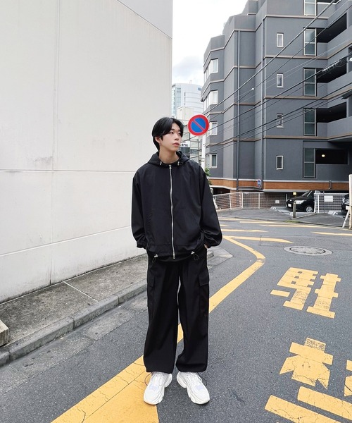 Figments(フィグメンツ)の「ナイロンカーゴパンツ(カーゴパンツ・レディース・ブラック/カーキ・FREE)」の5枚目の写真