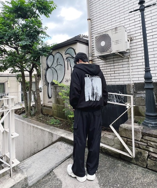 Figments(フィグメンツ)の「ナイロンカーゴパンツ(カーゴパンツ・レディース・ブラック/カーキ・FREE)」の6枚目の写真