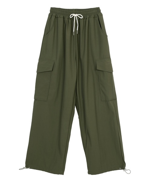 Figments(フィグメンツ)の「ナイロンカーゴパンツ(カーゴパンツ・レディース・ブラック/カーキ・FREE)」の11枚目の写真