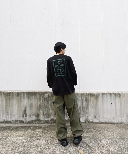 Figments(フィグメンツ)の「ナイロンカーゴパンツ(カーゴパンツ・レディース・ブラック/カーキ・FREE)」の10枚目の写真