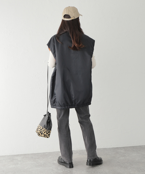 KIFFE（キッフェ）の「【KIFFE/キッフェ】BIG FIT MA-1 COCOON（MA-1・レディース・ブラック/カーキ・FREE）」の15枚目の写真