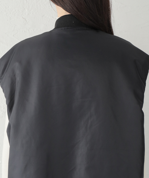 KIFFE（キッフェ）の「【KIFFE/キッフェ】BIG FIT MA-1 COCOON（MA-1・レディース・ブラック/カーキ・FREE）」の20枚目の写真