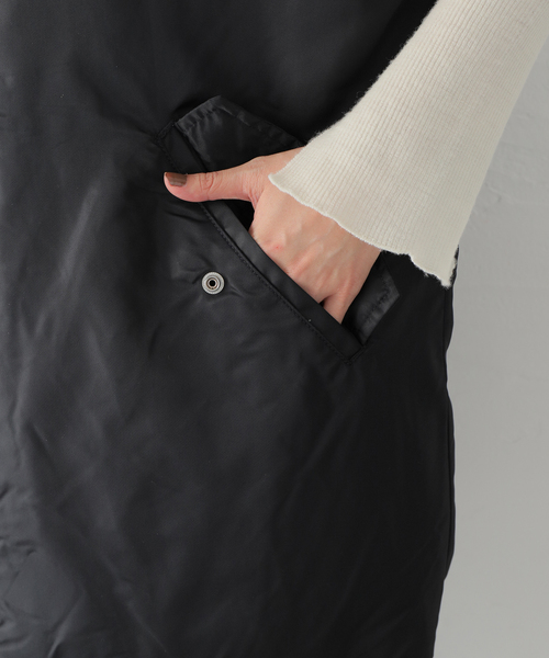 KIFFE（キッフェ）の「【KIFFE/キッフェ】BIG FIT MA-1 COCOON（MA-1・レディース・ブラック/カーキ・FREE）」の22枚目の写真