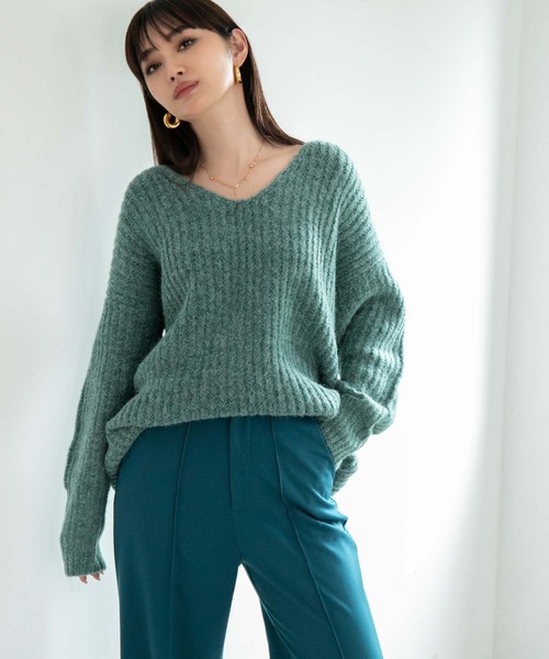 fifth（フィフス）の「ハイウエストセンターシームストレートパンツ（その他パンツ・レディース・チャコールグレー/ネイビー/ブルー系その他・S/M/L）」の4枚目の写真