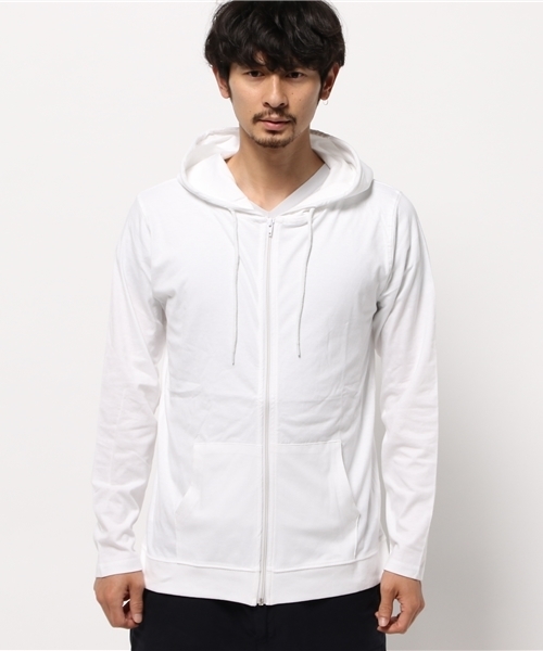 WEGO(ウィゴー)の「WEGO/カットZIPパーカー(パーカー・メンズ・ホワイト/ブラック/杢グレー/オートミール/サックスブルー/ロイヤルブルー/ライトイエロー/レッド・MEDIUM/LARGE)」の9枚目の写真