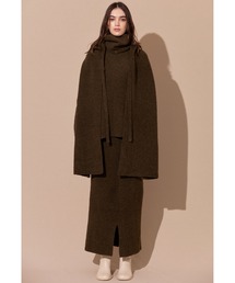 ALEXIA STAM | Boucle Knit Hooded Stole /ブークレニットフーデッドストール(ストール/ショール)