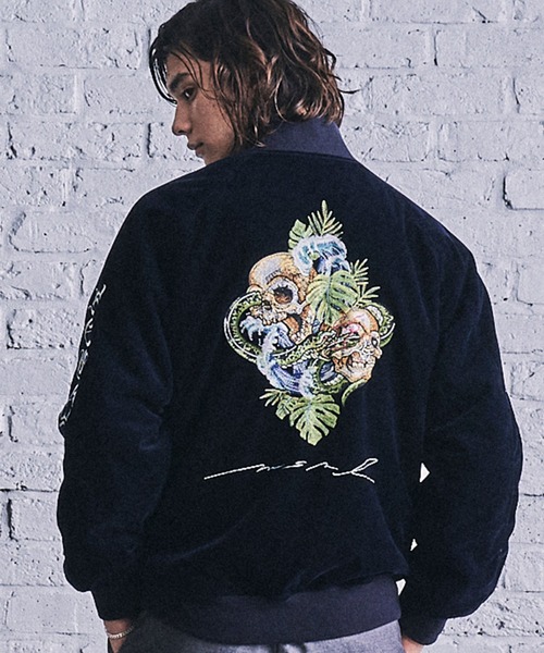 MSML(エムエスエムエル)の「REVERSIBLE SKA JACKET(ブルゾン・メンズ・ブルー/ブラック・S/M/L/XL)」の2枚目の写真