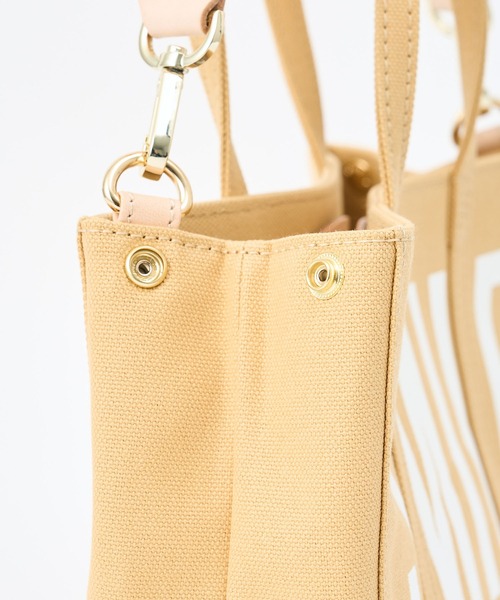 russet（ラシット）の「《SHOPPER》メッセージショッパー S (CE-592)（トートバッグ・レディース・グレー/イエロー系その他・FREE）」の4枚目の写真