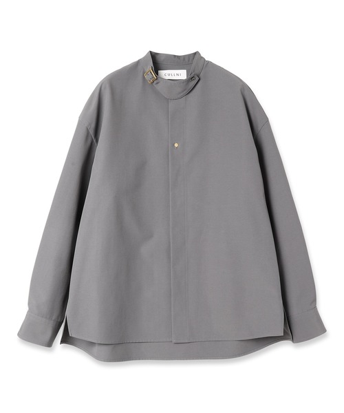 トップス CULLNI Weather Band Collar ChinTab Shirt CULLNI（クルニ）の「23-SS-004/ TC Weather Band Collar ChinTab