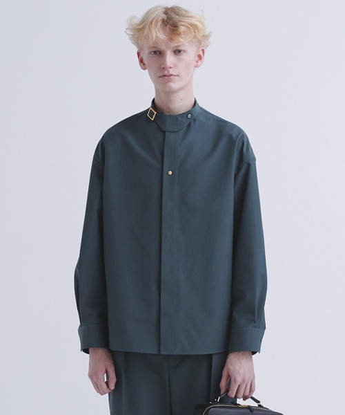 CULLNI（クルニ）の「23-SS-004/ TC Weather Band Collar ChinTab