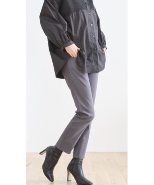 Sakka(サッカ)の「ストレッチテーパードパンツ(スラックス・レディース・ブラック/カーキ/エメラルド/ワイン/ブルー/グレー/ブルー系その他/黄土色系/ベージュ/ネイビー/ピンク/ホワイト/コバルトブルー/コーラルピンク・LARGE/MEDIUM)」の16枚目の写真