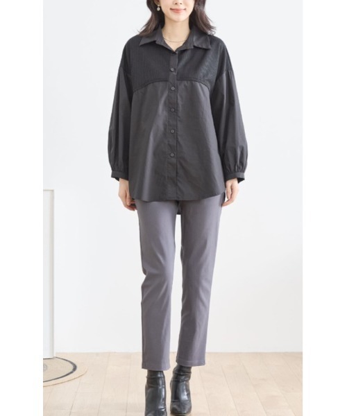 Sakka(サッカ)の「ストレッチテーパードパンツ(スラックス・レディース・ブラック/カーキ/エメラルド/ワイン/ブルー/グレー/ブルー系その他/黄土色系/ベージュ/ネイビー/ピンク/ホワイト/コバルトブルー/コーラルピンク・LARGE/MEDIUM)」の17枚目の写真