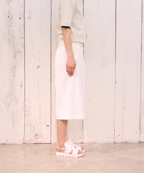 CIAOPANIC（チャオパニック）の「【Ciaopanic】　T/Rミモレ丈ガウチョパンツ（その他パンツ・レディース・ホワイト/ライトグレー/ネイビー/マスタード/カーキ/ベージュ・FREE）」の12枚目の写真