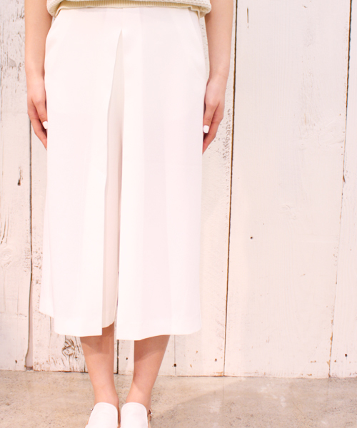 CIAOPANIC（チャオパニック）の「【Ciaopanic】　T/Rミモレ丈ガウチョパンツ（その他パンツ・レディース・ホワイト/ライトグレー/ネイビー/マスタード/カーキ/ベージュ・FREE）」の15枚目の写真