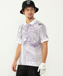 BEAMS GOLF（ビームスゴルフ）の「〈MEN〉BEAMS GOLF ORANGE LABEL / ライン サイケ ポロシャツ（Tシャツ/カットソー）」