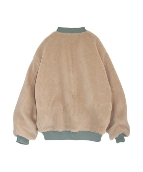 AMAIL（アマイル）の「2face bear coat（ブルゾン・レディース・ブラック/カーキ・FREE）」の10枚目の写真