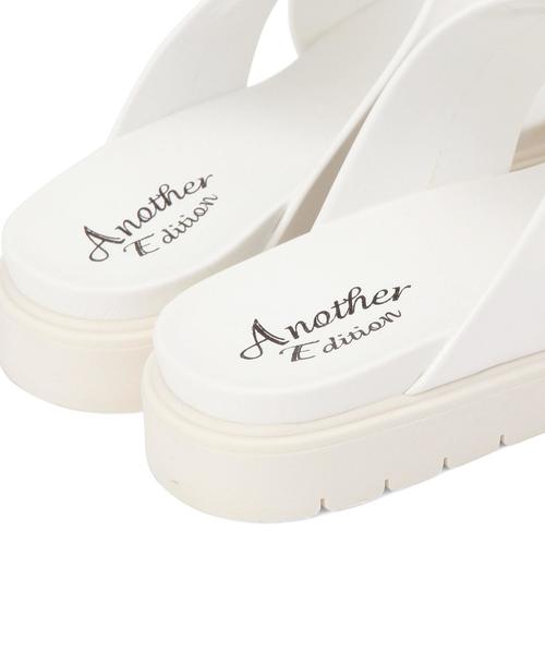 Another Edition（アナザーエディション）の「クロスサンダル/AEBC CROSS SNDL20◆（サンダル・レディース・ホワイト/ネイビー・37/36/38）」の8枚目の写真