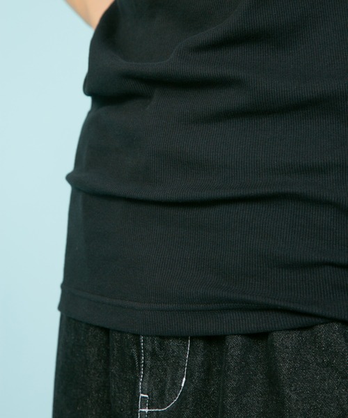 HANES(ヘインズ)の「【Hanes/ヘインズ】BEEFY ビーフィー リブタンクトップ 無地 フラットシーマ縫製(タンクトップ・メンズ・杢グレー/ホワイト/ネイビー/ブラック・LARGE/MEDIUM/X-LARGE)」の10枚目の写真