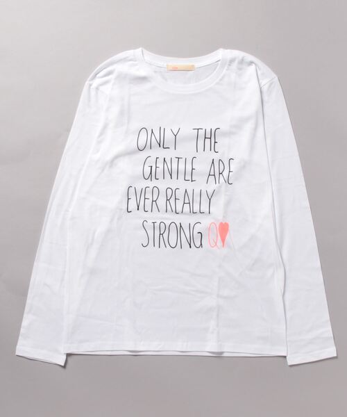 Q（キュー）の「STRONG ロンT（Tシャツ/カットソー・レディース・ホワイト・MEDIUM）」の2枚目の写真