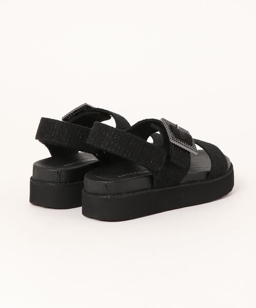 anteprima◆サンダル/22.5cm/BLK/アンテプリマ アンテプリマ ANTEPRIMA プラットフォームカバードサンダル （ブラック