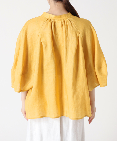 未使用級★BEARDSLEY｜定価2万 24SS 綿麻ボイル2WAYビッグシャツ 未使用級☆BEARDSLEY｜定価2万 24SS 綿麻ボイル2WAYビッグシャツ