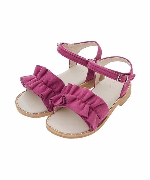 a.v.v（アーヴェヴェ）の「[KIDS]フリルフラットサンダル[WEB限定サイズ]（サンダル・キッズ・ピンク/ネイビー/ライトピンク/ライトブルー・18/20/24/19/21/23/17/22）」の5枚目の写真