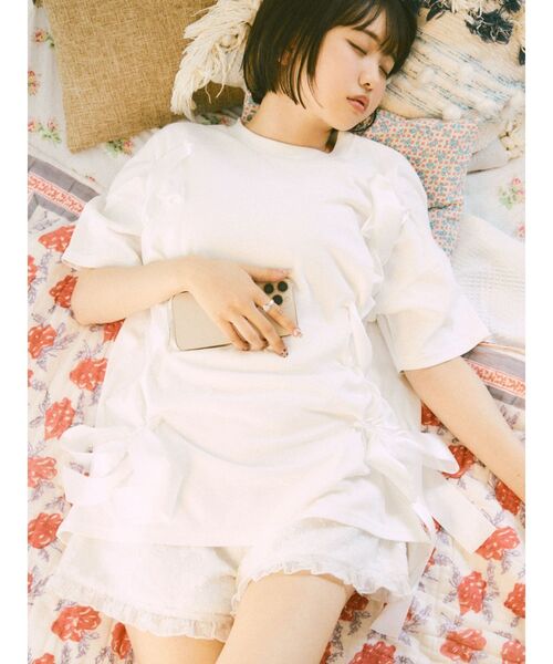 merry jenny（メリージェニー）の「シアーオーガンジーキュロット（その他パンツ・レディース・ブラック/オフホワイト/アイボリー・FREE）」の8枚目の写真