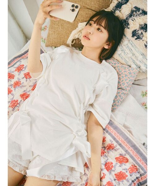 merry jenny（メリージェニー）の「シアーオーガンジーキュロット（その他パンツ・レディース・ブラック/オフホワイト/アイボリー・FREE）」の5枚目の写真